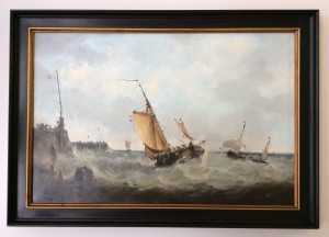 9 Restauratie schilderij zeelandschap na